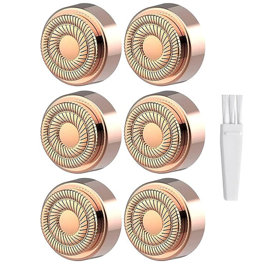 Generation 2 Replacement Heads for Flawless Finishing Touch Hair Removal Tool for Women, Double Ring Blades for Gen 2 Device Old Flawless, 6 Count-Velvo Beauty