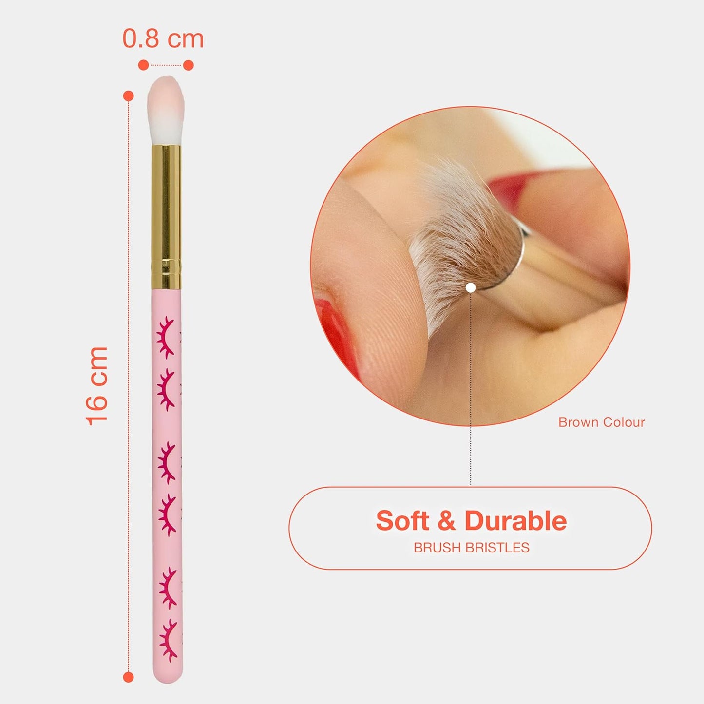 CURACORO Lash Shampoo Brushes Set, Eyelash Cleansing Brush For Cleansing Eyelash Extension, Soft and Comfortable Facial Makeup Remover Tools (Pink, Pack of 10)-Velvo Beauty