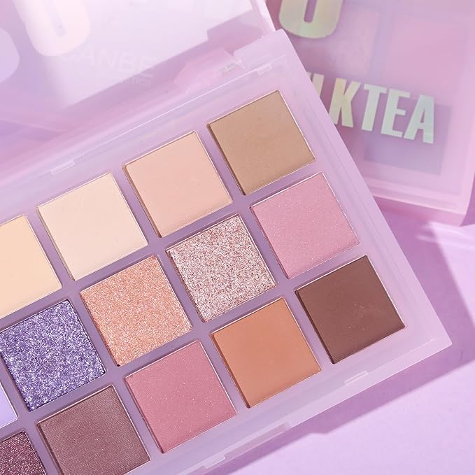 UCANBE Neutral Eyeshadow Palette, 15 Colors Nude Matte Shimmer Reflective Glitter Eye Makeup Pallet, Blendable Natural Warm and Cool Pigments Sombras De Ojos Gift Kit-Velvo Beauty