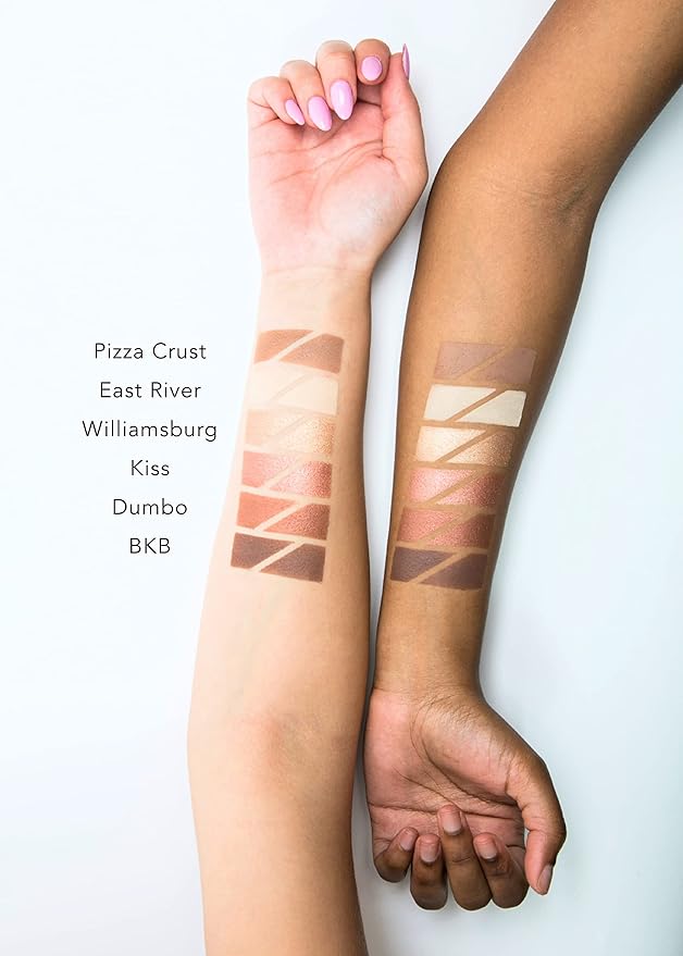 M2U NYC Eyeshadow Palette, Eye Shadow, Makeup Palette, Eye Shadow Palette Makeup, Makeup Palettes, 6 Tones/Shades, Multiple Colors from Nude to Bold (Nude/Neutrals)-Velvo Beauty