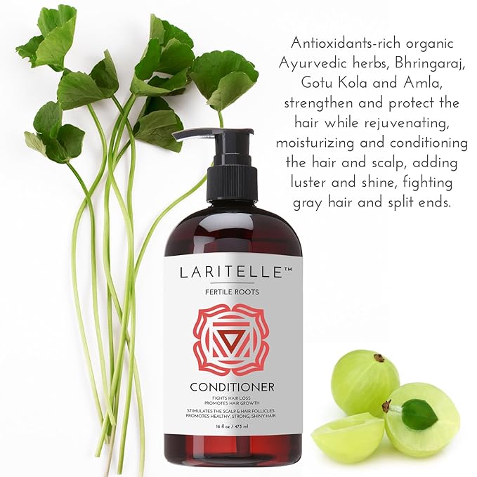 Organic Anti-Thinning Conditioner | Fortifying, Strengthening & Rejuvenating | Prevents Hair Loss and Shedding, Promotes New Hair Growth | Ayurvedic Herbs, Lavender, Ginger, Rosemary-Velvo Beauty