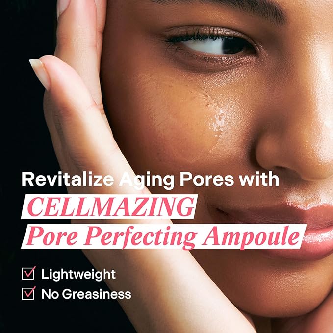 Torriden CELLMAZING Pore Perfecting Ampoule 30ml (1.01 fl.oz.) | Improving Skin Elasticity | 5D Collagen, Peptide Complex, PHA, LHA | Korean Facial Serum, Korean Skin Care-Velvo Beauty