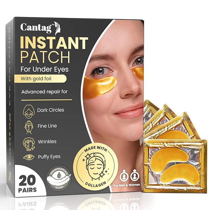 Under Eye Patches | Under Eye Mask | Under Eye Treatment | Eye Care for Women | Eye Gel Pads for Eye | Under Eye Patches for Puffy Eyes, Dark Circles and Puffiness-Velvo Beauty