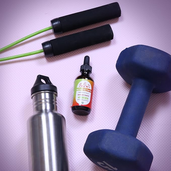 Eclectic Herb Organic Lemon Balm Extract - 2 oz - Non-GMO, Gluten-Free, Soy-Free, Dairy-Free - Pure Herbal Extract for Calming and Relaxation-Velvo Beauty