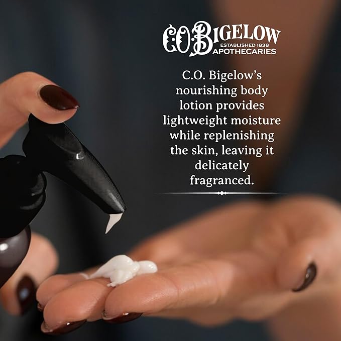 C.O. Bigelow Iconic Collection Amber Body Lotion, Scented Body Cream with Grapeseed Oil and Shea Butter, 10.5 fl oz-Velvo Beauty