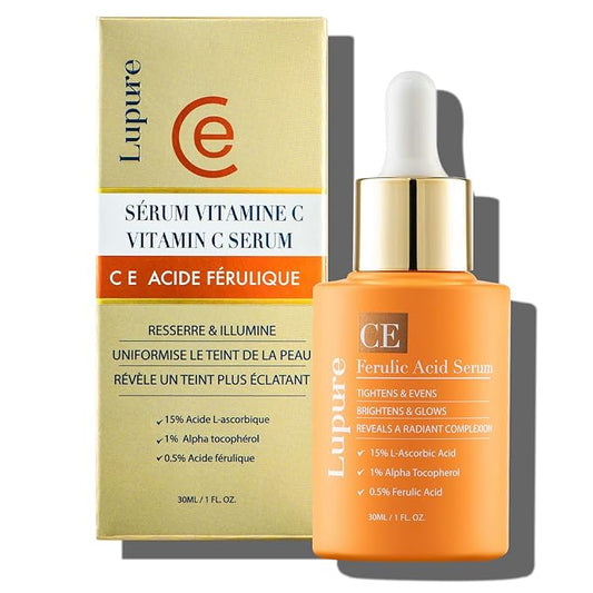 Vitamin C Face Serum: Anti Aging Super Vit C Facial Serum with Ferulic Acid Pure L-Ascorbic Acid, Vitamin E and Hyaluronic Acid for Dark Spots and Skin Care-Velvo Beauty