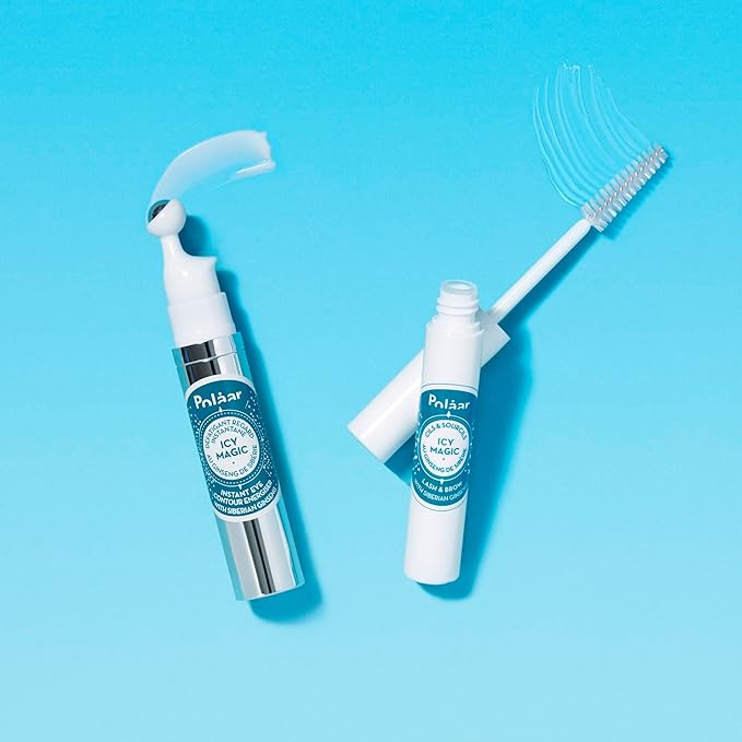 Polåar - Icy Magic Instant Eye Contour Energiser with Siberian Ginseng - Anti-Dark Circles & Puffiness- Decongesting Icy Ball - Fragrance-Free - 92% Natural, Vegan, Cruelty Free, Made in France - 0.4-Velvo Beauty