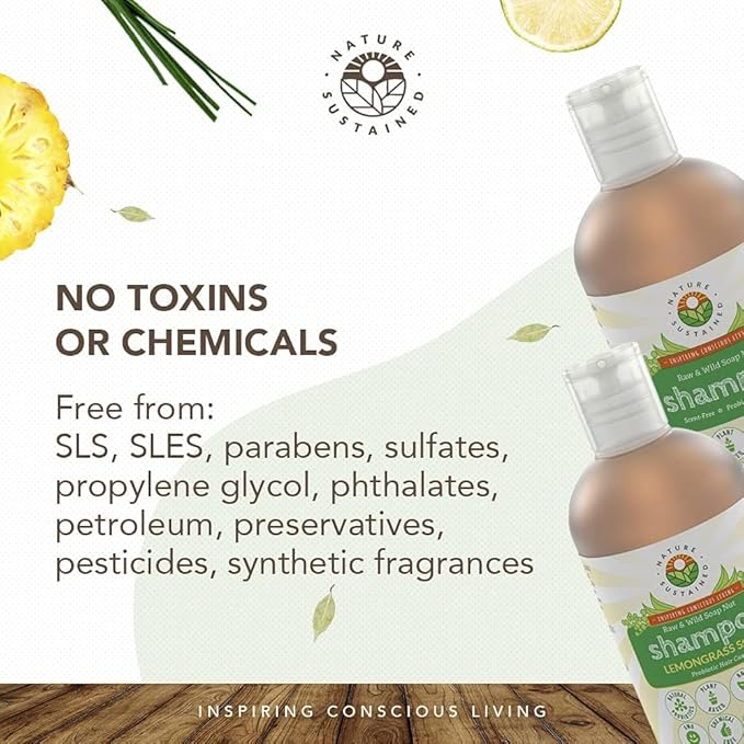 Natural Shampoo - Organic, Raw & Wildcrafted with Probiotics, Hypoallergenic Natural & Sulfate Free Shampoo for Sensitive Scalp, Dry Hair, Dandruff, Eczema & Psoriasis, 9oz, Original-Velvo Beauty