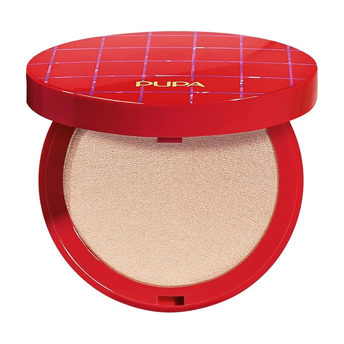 Pupa Milano Holiday Land Frosted Highlighter, Hypnotic Gold 001, 0.282 oz - Highlighter Makeup - Soft, Velvety Texture - Long-Lasting - Talc-Free-Velvo Beauty