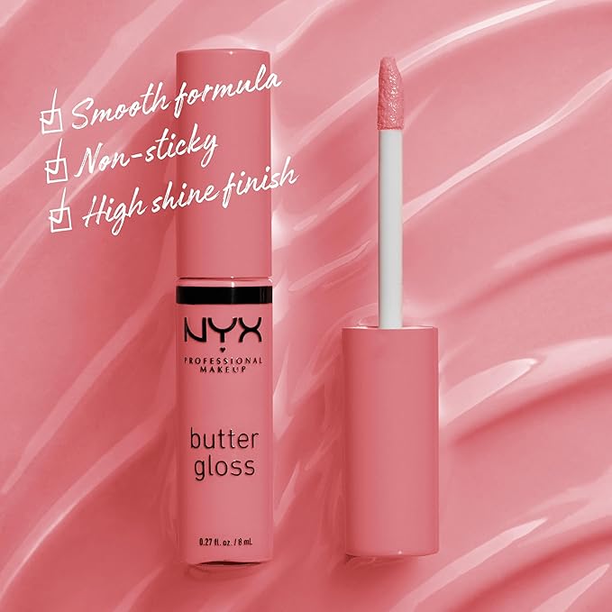NYX PROFESSIONAL MAKEUP Butter Gloss, Non-Sticky Lip Gloss - Tiramisu (Brown)-Velvo Beauty