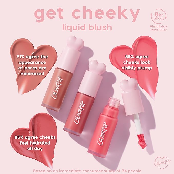 ColourPop Weightless Liquid Blush - Hydrating, Liquid Blush for Cheeks - Glowy Summer Makeup with Hyaluronic Acid for a Healthy Glow - Designed with a Doe Foot Applicator - Angel Face (0.30 oz)-Velvo Beauty