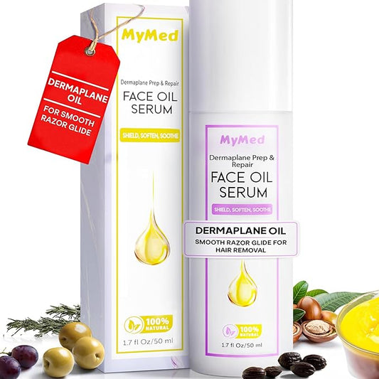 Face Oil for Dermaplaning for Smooth Razor Glide, with Squalane & Jojoba Oil, Facial Oil for Dermaplaning, Dermaplane Oil for Women Face, Suitable for all Skin Types 1.70 Fl Oz-Velvo Beauty