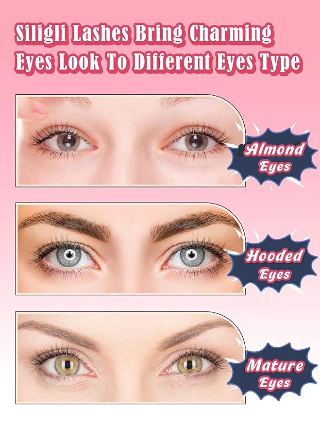 Cat Eyelashes Natural Eye Lashes 12mm False Lashes Wispy Thin Band 3D Volume Fake Eyelash C Curl Lash Pack Natural Look 7 Pair-Velvo Beauty