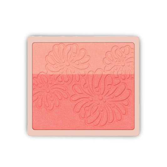 Paul & Joe Pressed Blush Palette Refill Only, Case Sold Separately, Oil-Absorbing Blush Powder, Bi-Color Face Blushes with Fitting Veil Powder, Light Beige and Orange, 08 Chat Capricieux, 0.17 oz-Velvo Beauty