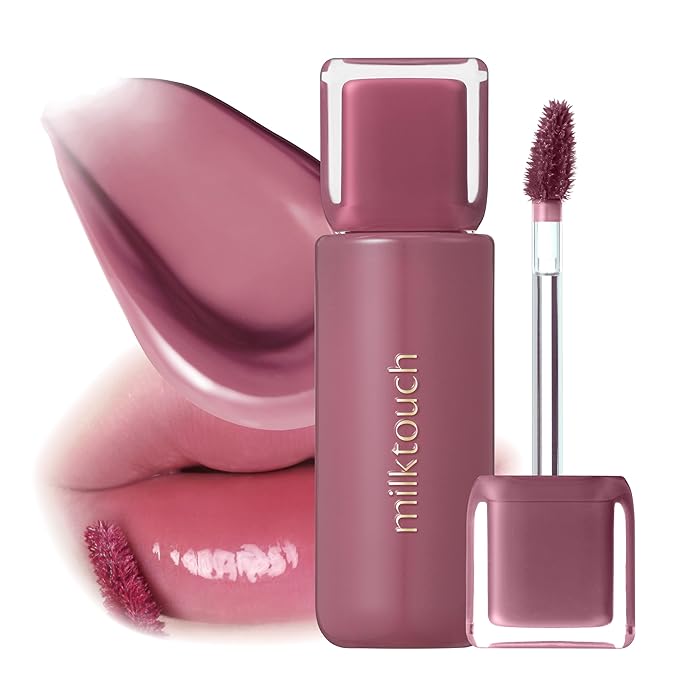 MILKTOUCH Jelly Fit Lip Tint (09 Pine Mauve) with Cooling Plumping Effect and Water-Based Non-Sticky Texture | Long Lasting Korean Beauty Lipstain Tinted Gloss Oil Brown K Makeup-Velvo Beauty