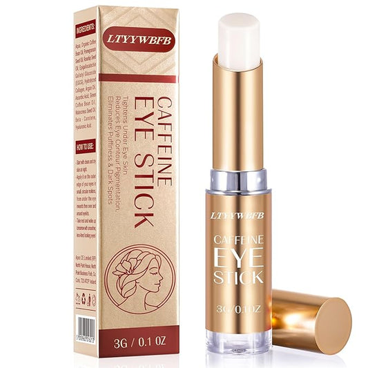 Caffeine Eye Stick, Eye Cream for Dark Circles and Puffiness, Under Eye Cream Anti Aging Hydrating, Reduce of Wrinkles, Fine Lines, Under Eye Treatment-Velvo Beauty
