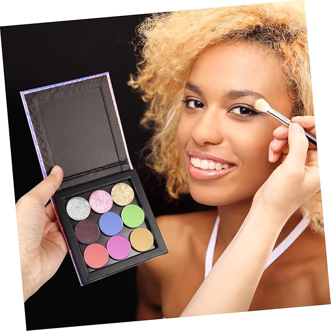 1 Set Empty Makeup Tray Magnetic Makeup Pan Magnetic Palette Empty Cosmetics Palette Empty Eyeshadow Holder Make up Palette Paper Eye Shadow Travel Blush Powder-Velvo Beauty