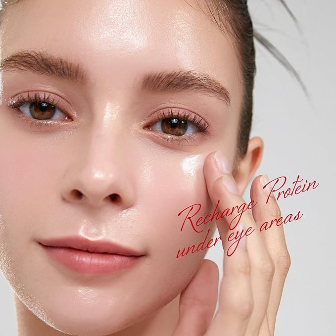 Wrinkle-fit Tangle Eye Cream(Refill), Protein Collagen Eye Cream for Pufiness, Under-eye Bags, Dark Circles, Under Eye Treatment, 0.67 fl oz-Velvo Beauty