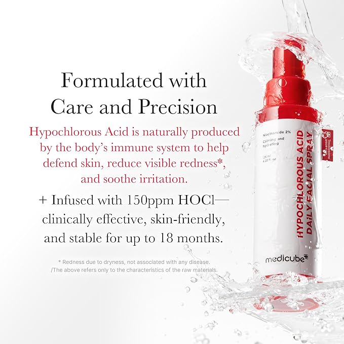 medicube Power Soothing Spray | Hypochlorous Acid Spray For All Skin Types, Delicate Skin | Daily Skin Solution & Post-Sun Care | HOCI Facial Mist for Soothing & Calming | Korean Skincare | 4.22 fl.oz-Velvo Beauty