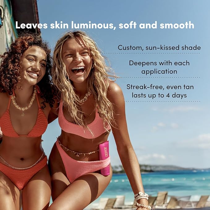Coco & Eve Sun-kissed Gradual Tanning Lotion - Natural Sunless Moisturizing Tanner with 72H Hydration & Streak-Free, Buildable Glow. Skincare-Infused with Antioxidants and Hyaluronic Acid (6.76 fl oz)-Velvo Beauty