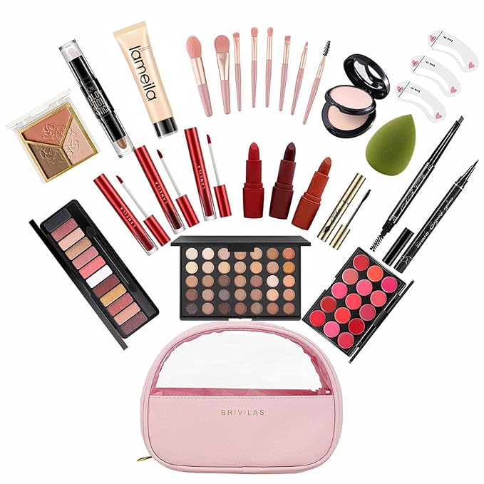 All In One Full Makeup Kit for Women,Professional Makeup kit,Multipurpose Makeup Sets, Beginners and Professionals Alike-Velvo Beauty