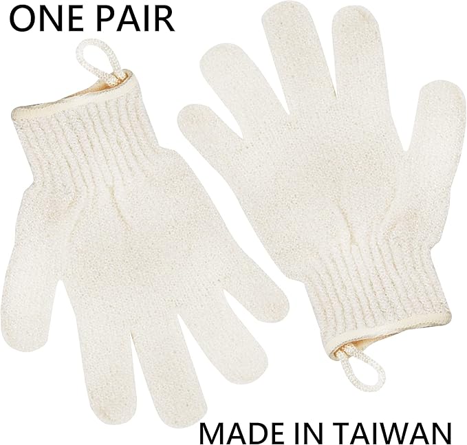 Exfoliating Glove - Body Scrub For Smooth And Soft Skin - Body Exfoliator For Ingrown Hair Dead Skin Remover And Itchy And Flaky Skin - Scrubber Shower Accessories For Women And Men 1 Pair Glove-Velvo Beauty