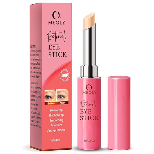 Instant Eye Bag Remover, Retinol Eye Cream for Dark Circles, Under Eye Brightener Stick, Under Eye Cream Anti Aging, Eye Cream for Wrinkles, Brightening Eye Cream for Puffiness and Bags-Velvo Beauty