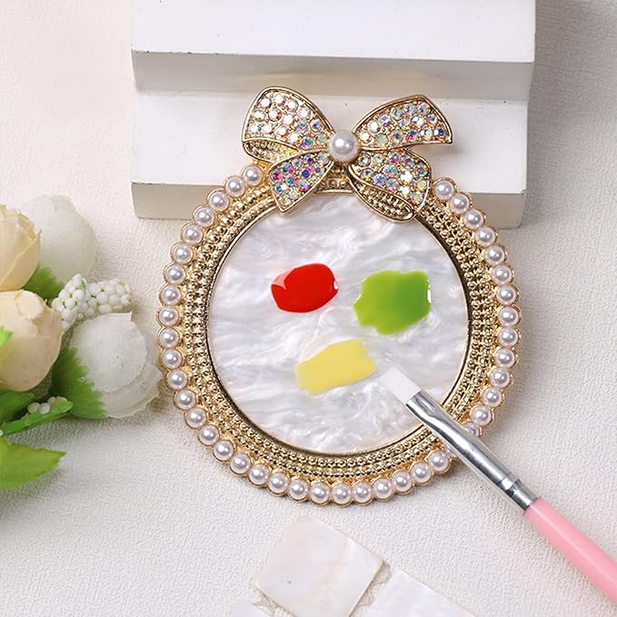 Nail Palette Knot Nail Polish Palette Nail Tray for Nail Art Nail Polish Mixing Palette Nail Art Display Board-Velvo Beauty