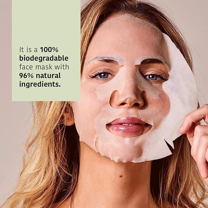 IROHA NATURE Comforting & Hydrating Tissue Face Mask with Aloe Vera | 15 Pieces | Aftersun Effect | 96% Natural Ingredients-Velvo Beauty