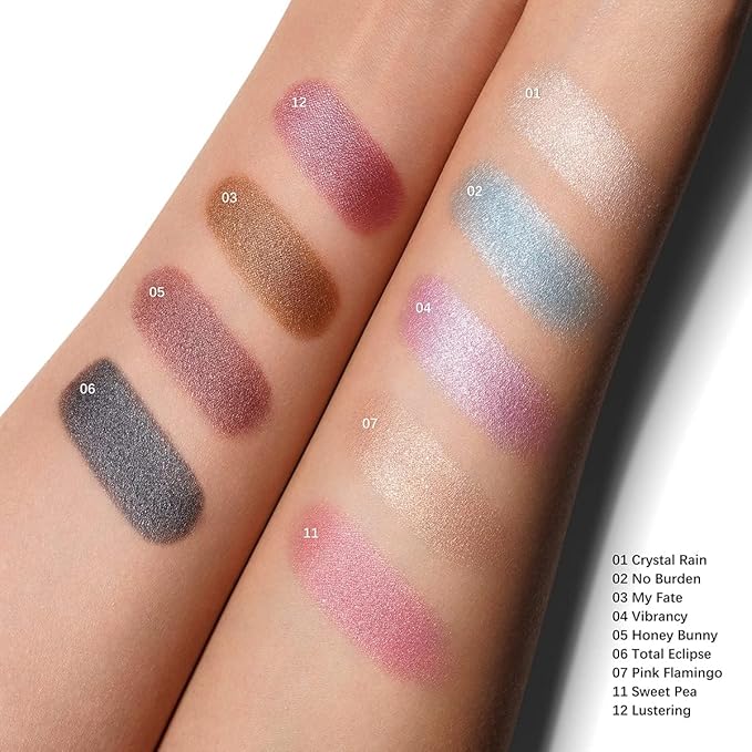 Oulac Shimmer White Cream Eyeshadow Primer| Highlighter Waterproof & Long Lasting Glitter Eyeshadow Natural Color Eye Shadow for Women 6g (01)-Velvo Beauty