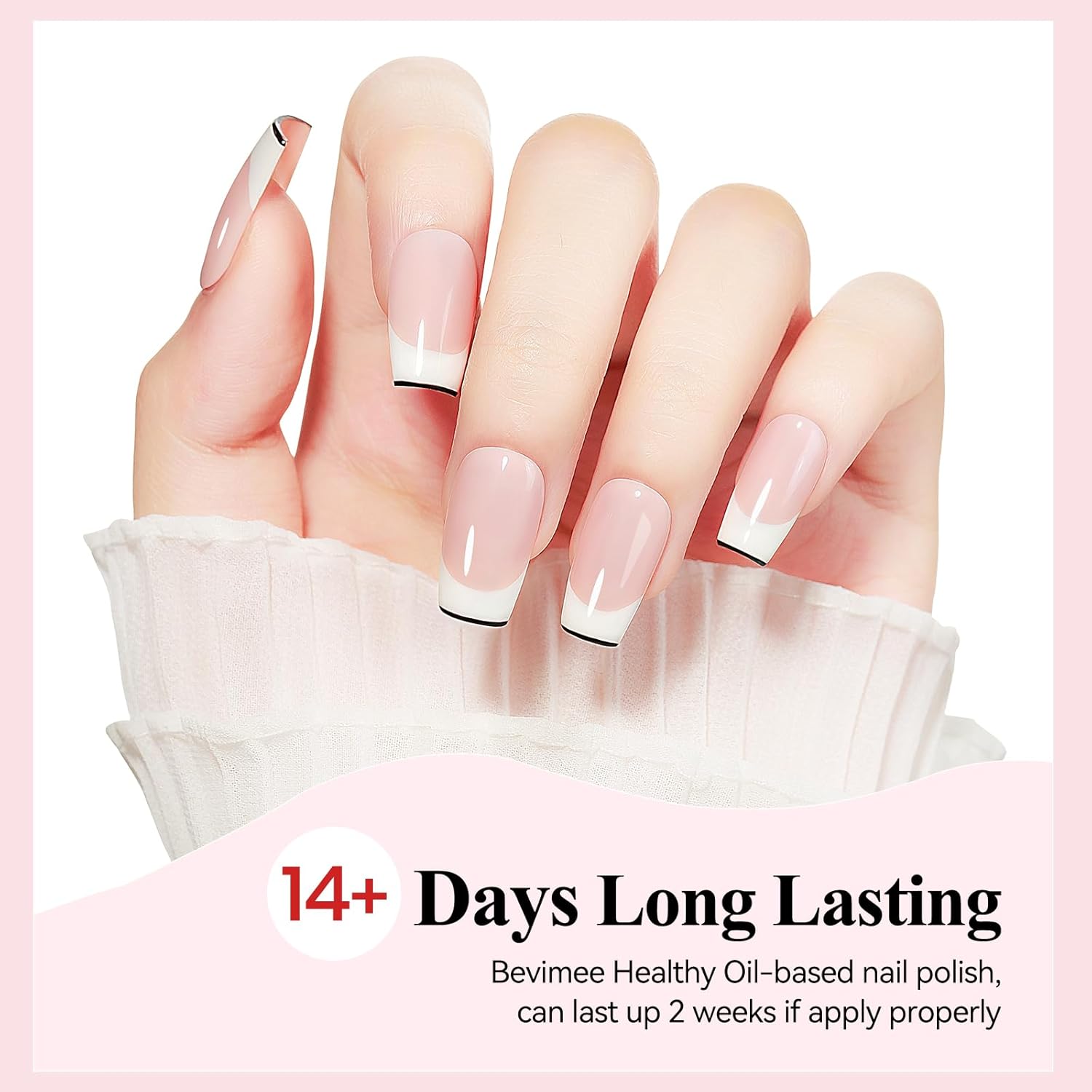 Nail Polish Nude Pink Quick Dry Sheer Color Nail Lacquer Non Gel Long Lasting Regular Fast Dry Fingernail Polish DIY Salon Gift For Women 12ML-Velvo Beauty
