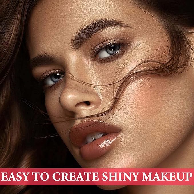 Face Glitter Blush Shimmer Waterproof Highlighter Blusher Powder,Facial Contour Corrector Long Lasting Glitter Illuminator Highlighter Palette Shimmer Highlight Makeup Palette(04#)-Velvo Beauty