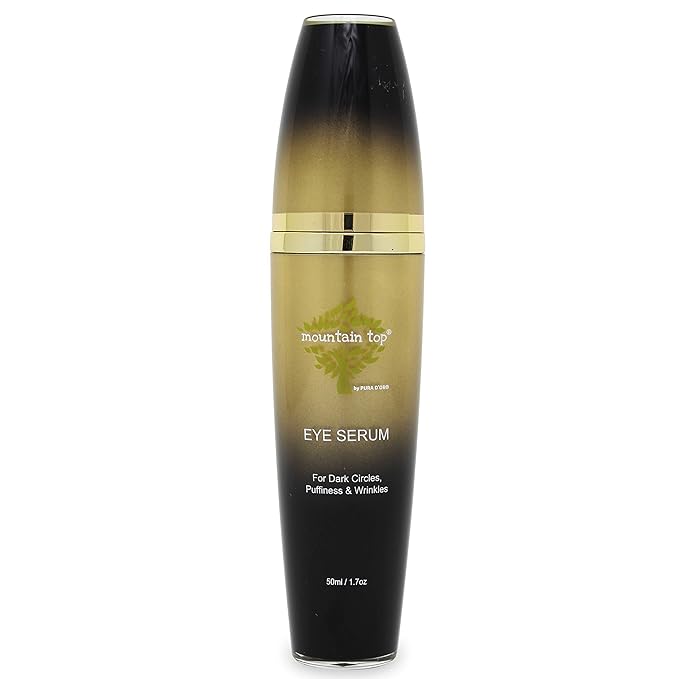 MOUNTAIN TOP Eye Serum Infused with 24K Gold, Vitamin C, Argan Oil, Hyaluronic Acid - For a Tighter Lift and Reduction in Appearance of Wrinkles, Fine Lines, and Dark Circles (1.7oz)-Velvo Beauty