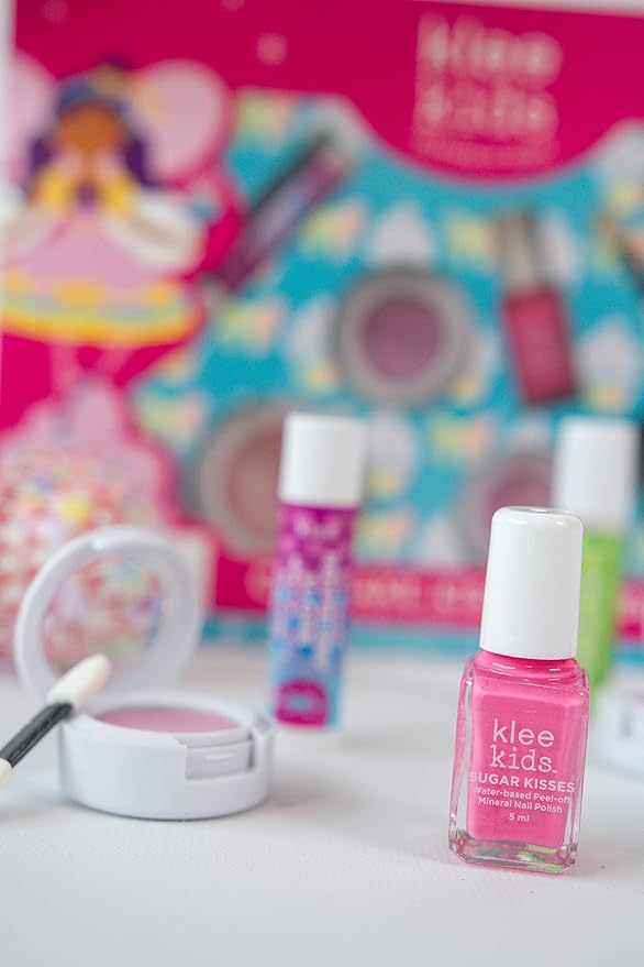 Luna Star Naturals Klee Kids Deluxe Play Makeup Kit. Gentle and Non-Toxic. Made in USA. (Cupcake Kisses Fairy)-Velvo Beauty