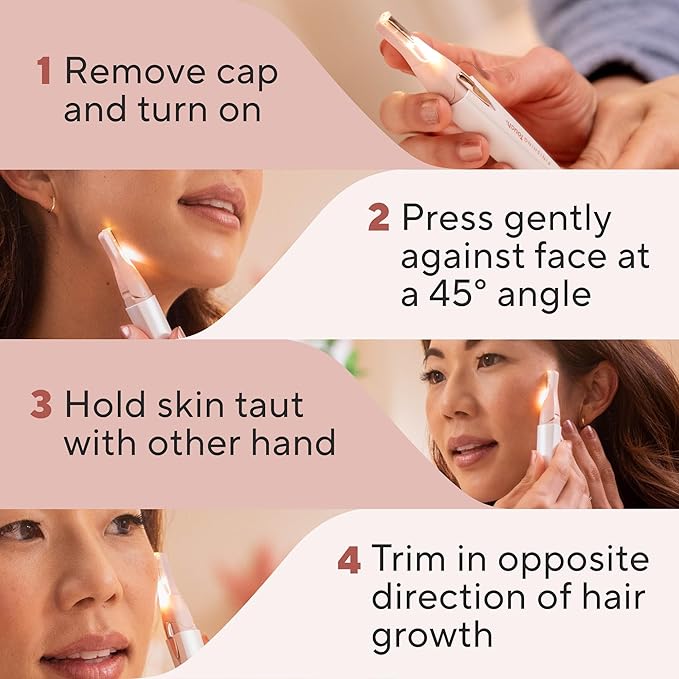 Finishing Touch Lumina Painless Hair Remover, Silver-Velvo Beauty