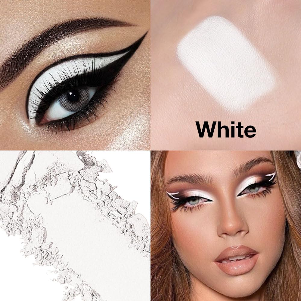 AMY'S DIARY White Black Pink Matte Eyeshadow Palette 3 pics set – Long-Lasting & Highly Pigmented, Vegan & Cruelty-Free-Velvo Beauty