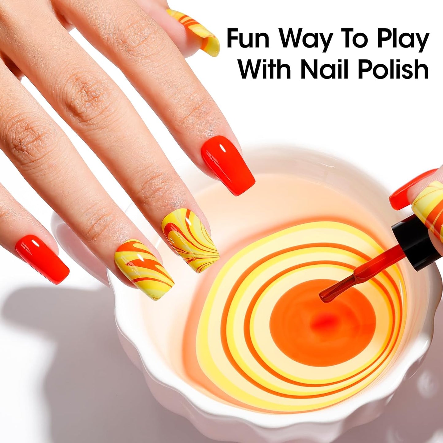 GELLEN Bright Neon Nail Polish Set, Quick Air Dry Regular Nail Polish Vibrant Rainbow 12 Colors Set for Fingernail Toe Nails Salon Home, Hema Free, Non-toxic, Red Pink Blue Green Purple Orange Yellow-Velvo Beauty