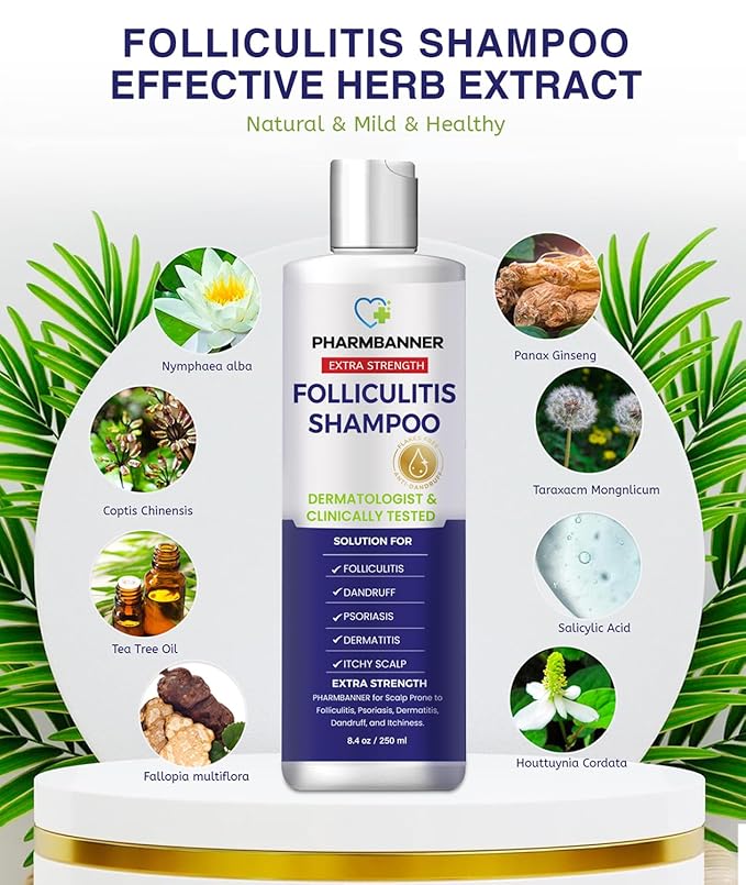 Anti-Fungal Shampoo for Itchy, Dry Scalp – Supports Scalp Health, Helps with Folliculitis, Seborrheic Dermatitis & Scalp Flaking-2 Pack-Velvo Beauty