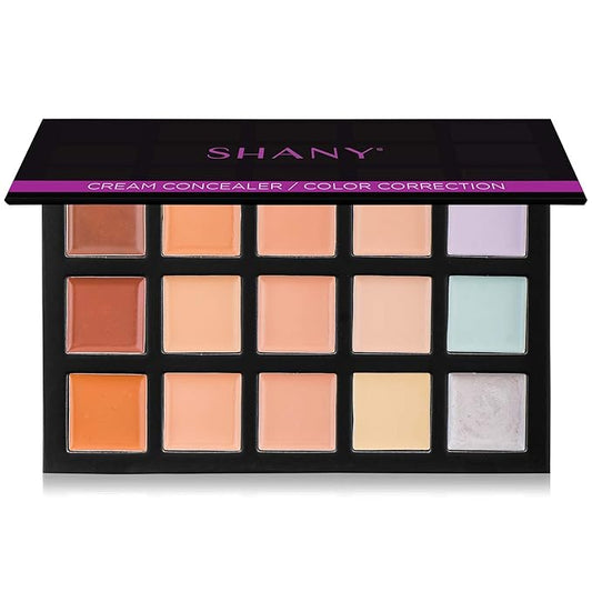 SHANY Cream Concealer Foundation Color Corrector Makeup Palette with Mirror - 12 Color Cosmetics Palette - CONCEALER-Velvo Beauty
