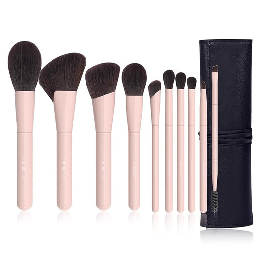 Makeup Brushes 10Pcs Professional Makeup Brush Set Foundation Contour Concealer Blush Highlight Powder Blending Eye Shadow Brush-Velvo Beauty