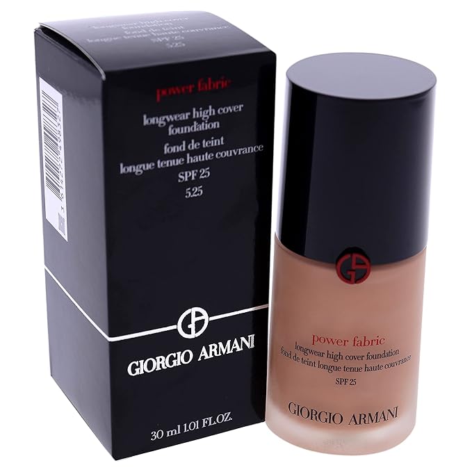 Power Fabric Longwear High Cover Foundation SPF 25-5.25 by Giorgio Armani for Women - 1 oz Foundation-Velvo Beauty