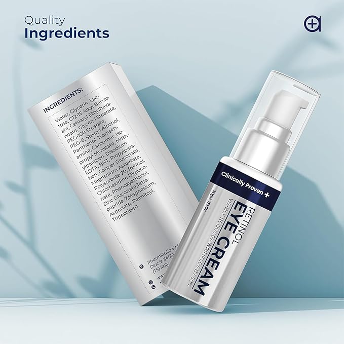 Retinol Eye Cream for Puffiness and Bags Under Eyes | Anti-Aging, Wrinkles & Fine Lines Treatment | Eye Cream for Wrinkles w/Advanced Tightening & Firming Formula | Eye Cream Anti Aging-Velvo Beauty