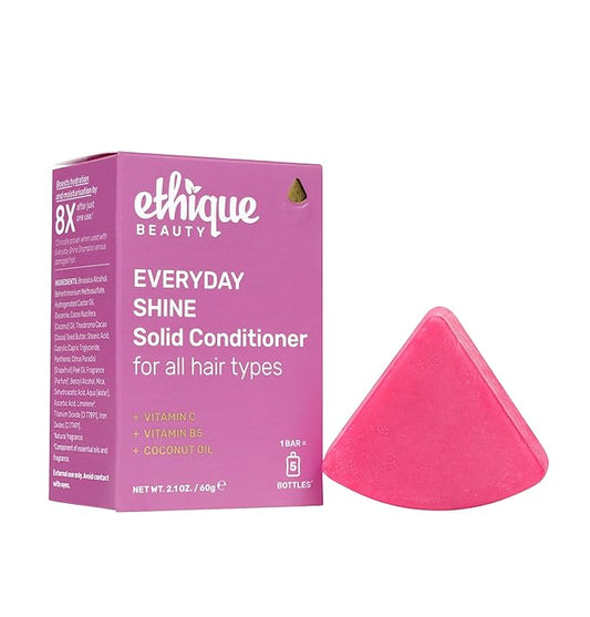 Ethique Everyday Conditioner Bar for soft, shiny hair with Vitamin C - Plastic-Free, Cruelty-Free, Vegan, 2.12 oz - Formerly The Guardian-Velvo Beauty