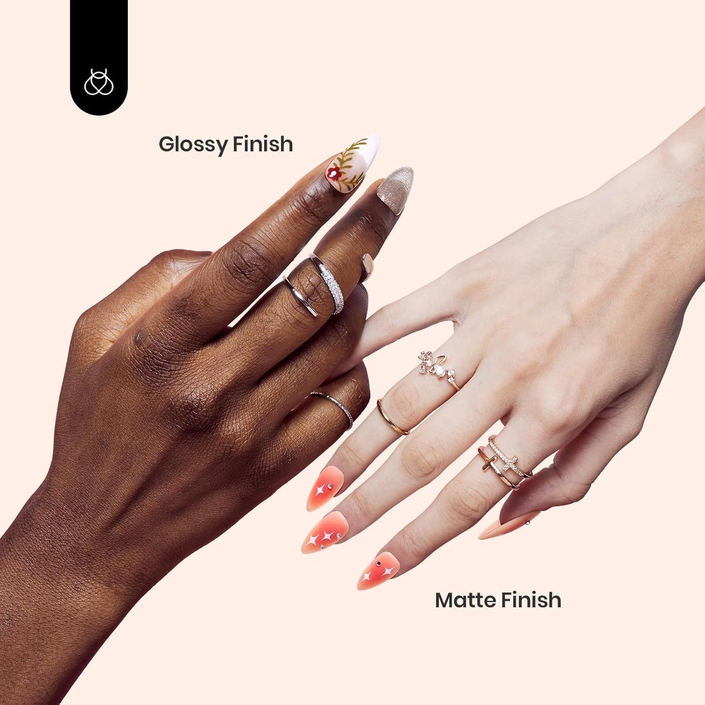 Beetles Matte Gel Top Coat No Wipe Top Coat Gel Nail Polish & Base Coat Set, 3Pcs 15ml Nail Polish Long Lasting Basic Combination, Soak Off LED Nail Lamp Art DIY Design Gifts for Women Her-Velvo Beauty