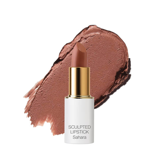 Ogee Full Bloom Sculpted Lipstick (Sahara - Warm Auburn) - Long Lasting Organic Lipstick with Jojoba Oil & Micro Hyaluronic Acid - 70% Organic Ingredients & Made in USA-Velvo Beauty