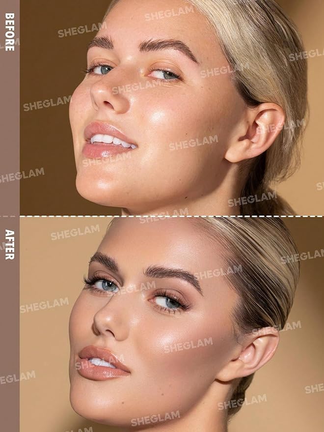 SHEGLAM Sun Sculpt Cool Toned Liquid Contour Stick Long Lasting Cream Bronzer Makeup - Soft Tan-Velvo Beauty