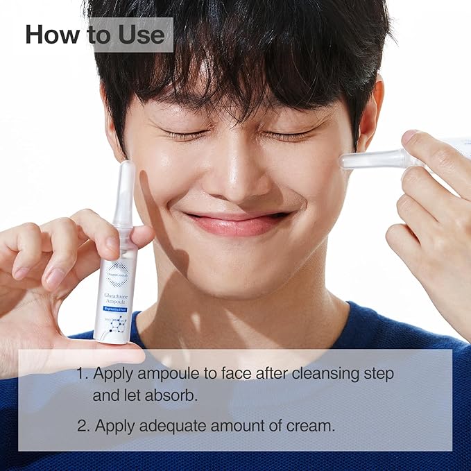 Instant Brightening Kit with Glutathione and Niacinamide | OxygenCeuticals Glutathione ToneUp Kit | Intensive Brightening Ampoule and Cream | 2 Pcs Set | Made in Korea-Velvo Beauty