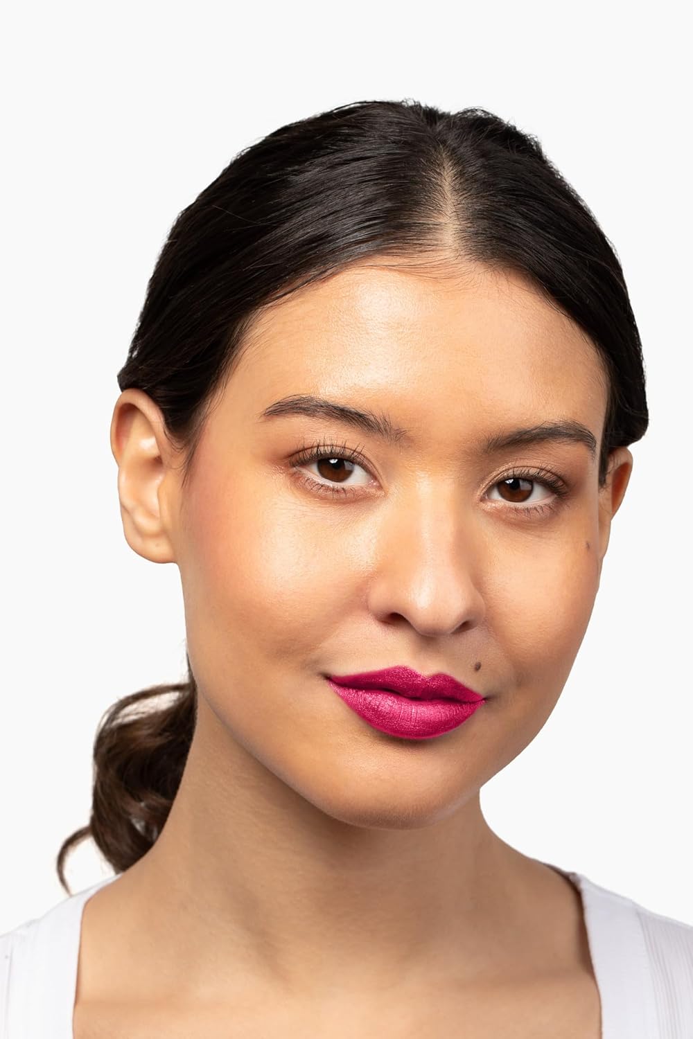 Aromi Hot Pink Metallic Liquid Lipstick | Magenta Lip Color with Shimmery Finish, Vegan, Cruelty-free, Long-Lasting and Smudge Proof (Fab Flamingo)-Velvo Beauty