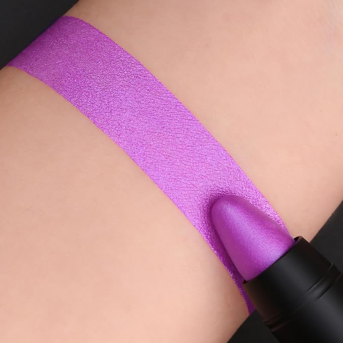 FOCALLURE Ultra Chic Metallic Lipstick,Rich Vitamin E Lip Crayon,Lightweight Shinning Color without Drying or Fading,Long Lasting Lips Makeup,#31 Utopia-Velvo Beauty