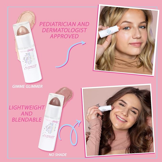 Petite 'n Pretty Multi Stick for Eyes, Lips & Cheeks, 2-Pack (Stay Golden) - Makeup for Kids, Tweens, Teens - Creamy & Shimmery, Made in the USA-Velvo Beauty